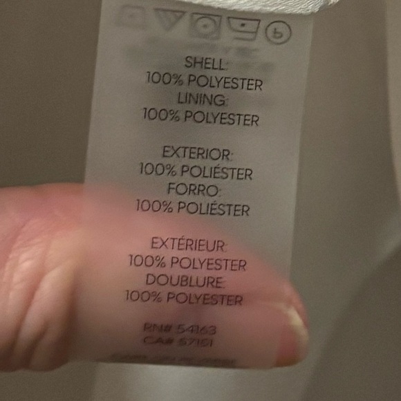 Calvin Klein Multicolor Chiffon sleeveless halter cut pussybow top, pattern - Picture 9 of 9